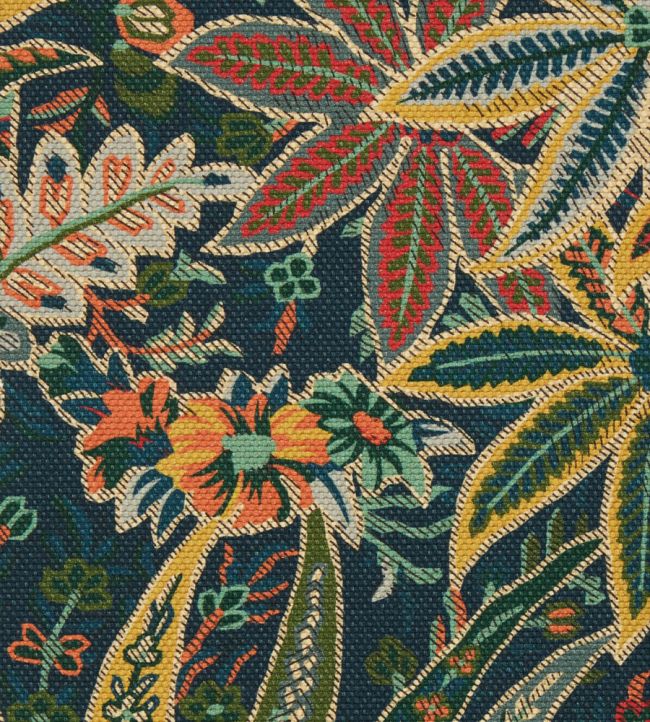 Persian Voyage in Amersham Linen Fabric by Liberty Lichen