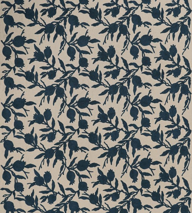 Persimmon Fabric by Jim Thompson No.9 Deep Ocean