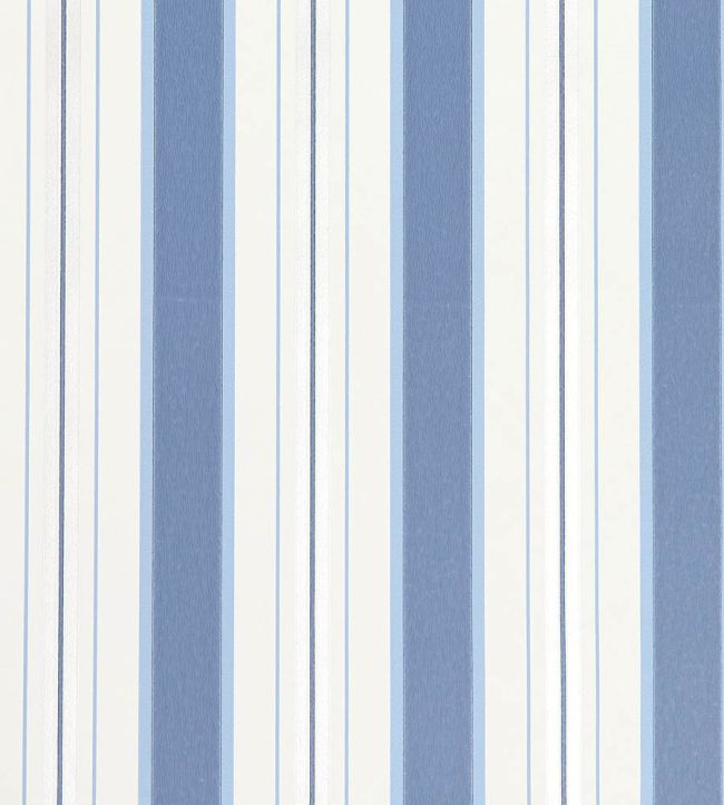 Peruzzi Stripe Wallpaper by Osborne & Little Indigo