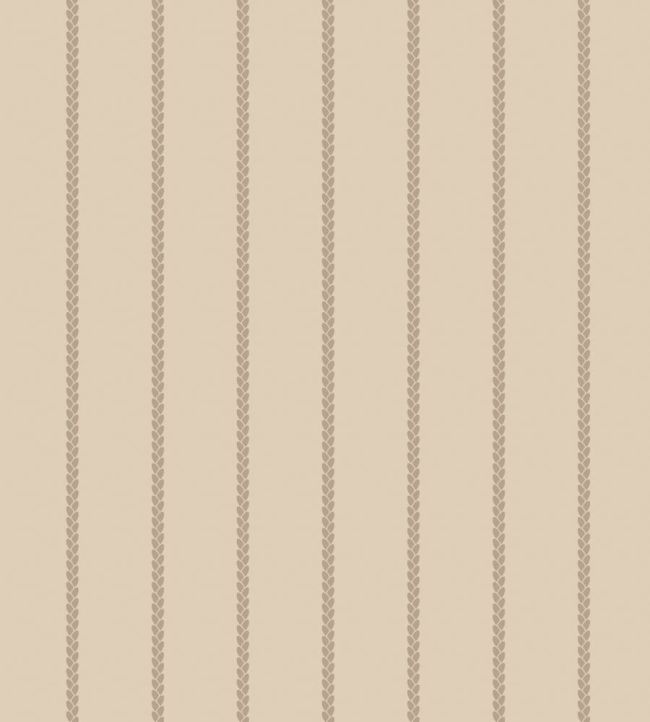 Petal Stripe Wallpaper by Farrow & Ball Joas White / London Stone