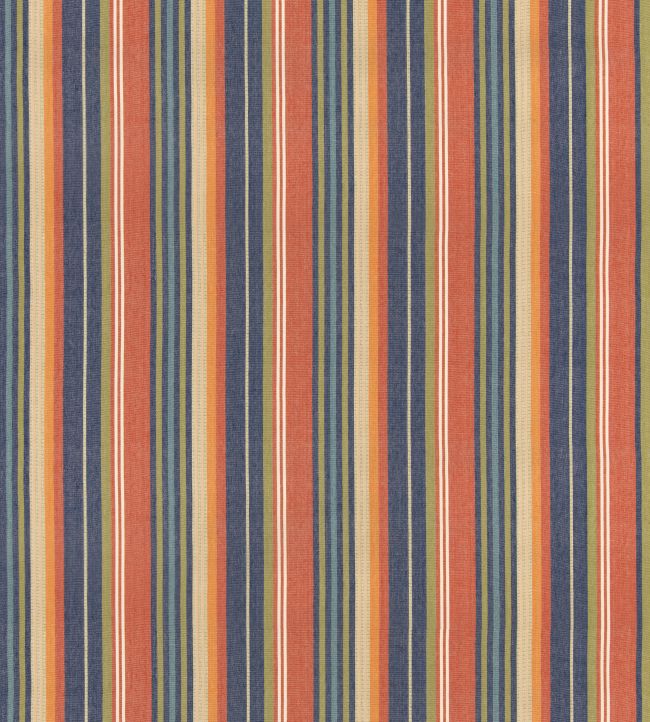 Petra Stripe Fabric by GP & J Baker Red/Blue