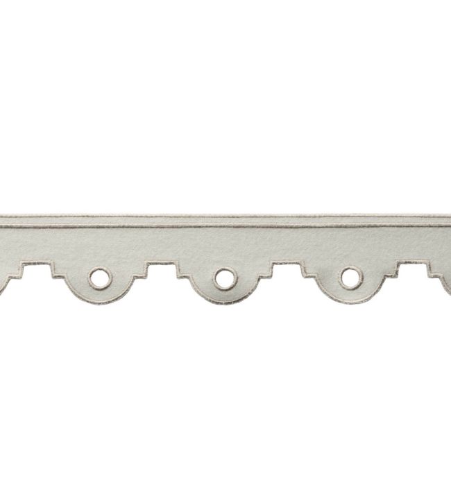 Peyton Embroidered Border Trimming by Samuel & Sons Dove