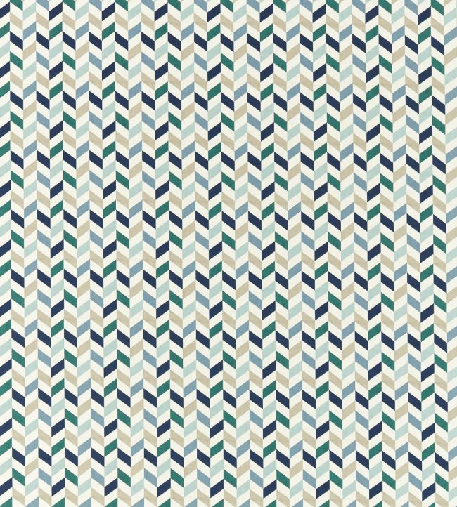 Phoenix Fabric by Studio G Mineral/Navy