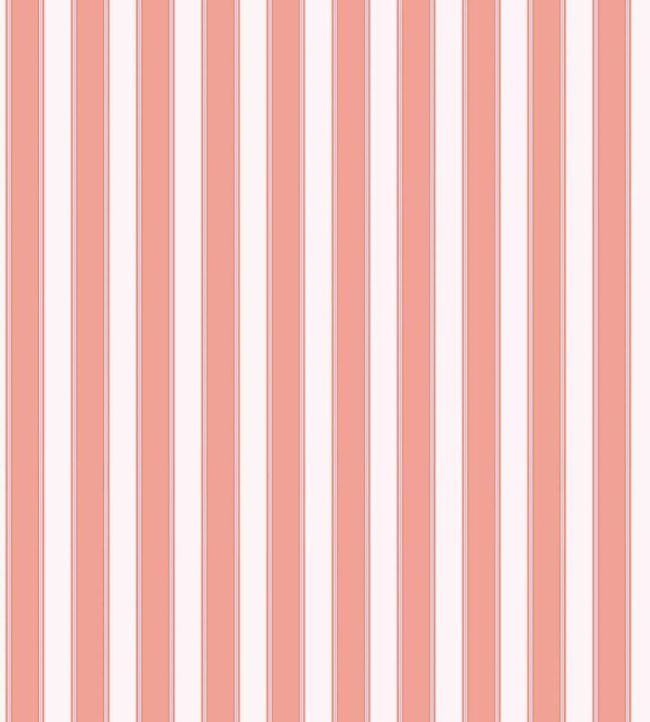 Piano Stripe Wallpaper by Scalamandre Peach