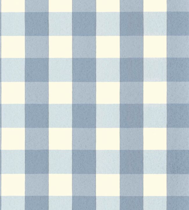 Picnic Wallpaper by Langelid Von Bromssen Faded Denim