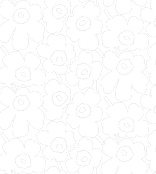 Piirto Unikko Wallpaper by Marimekko Neutral