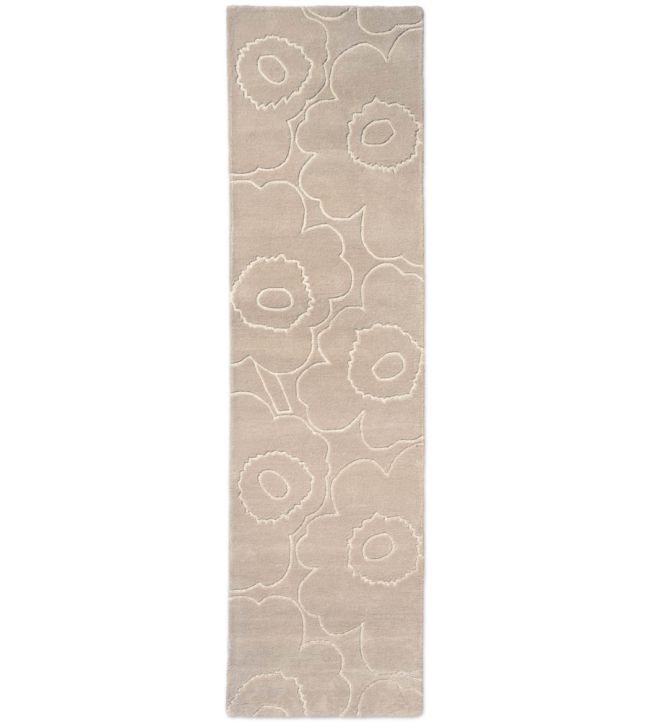 Marimekko Piirto Unikko Runner rug Greige 133704070245-US Greige