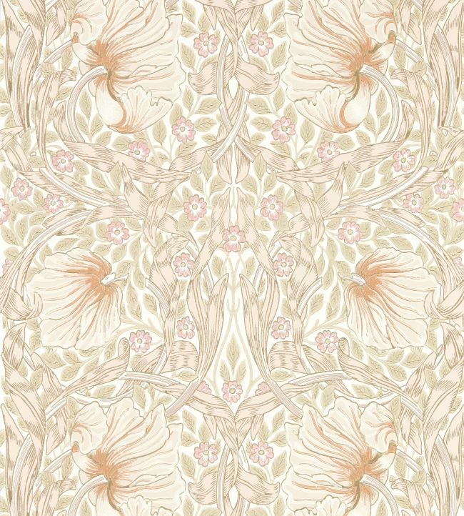 Pimpernel Wallpaper by Morris & Co Cochineal Pink