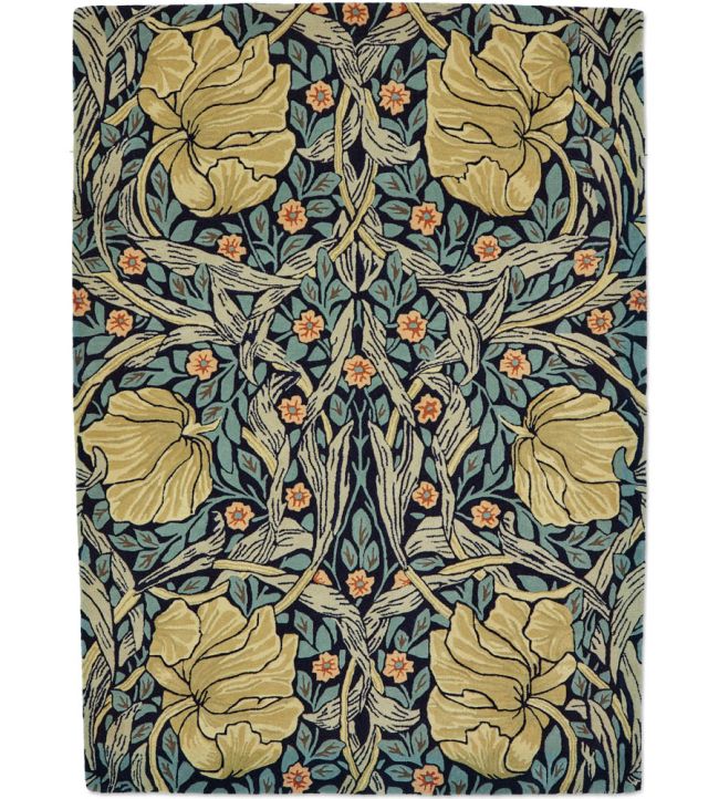 Morris & Co Pimpernel rug Indigo 28818140200-US Indigo