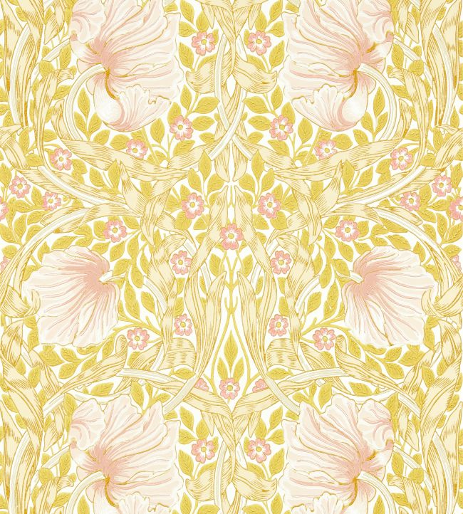 Pimpernel Wallpaper by Morris & Co Sunflower / Pink