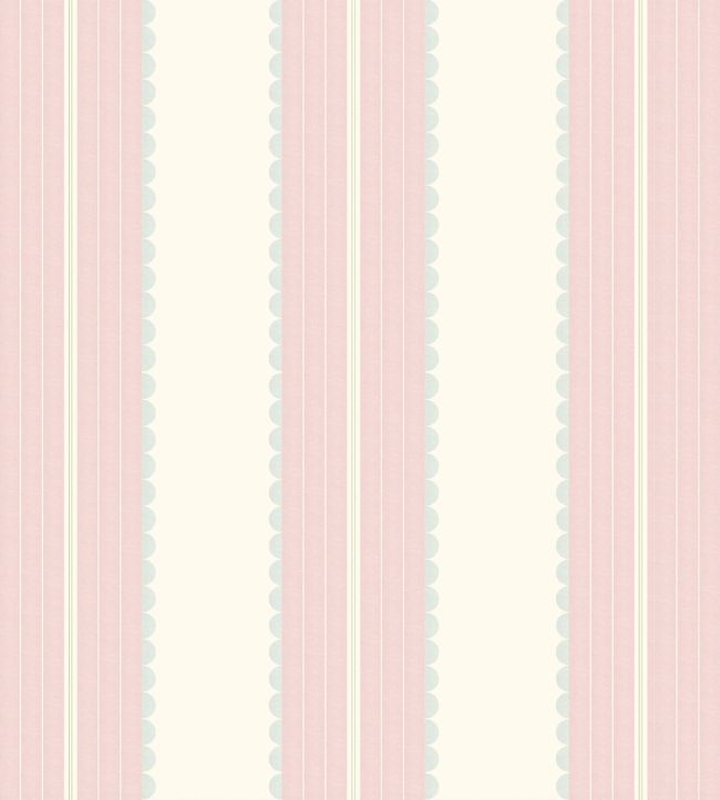 Pin Up Stripe Wallpaper by Woodchip & Magnolia Pastel Pink