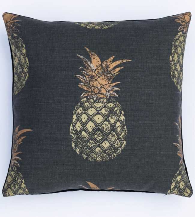 Pineapple Cushion 45 x 45cm by Barneby Gates Gold On Charcoal
