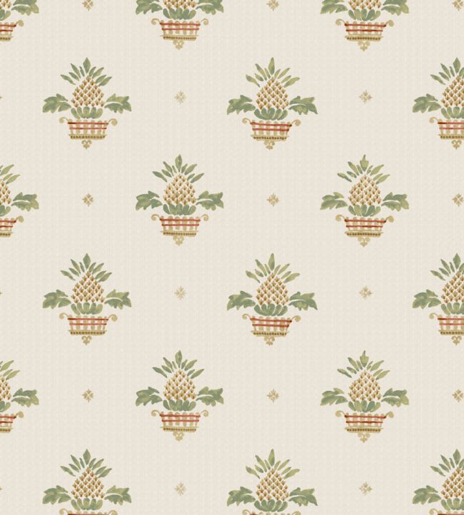 Pineapple Basket Fabric by Madeaux 02 Green