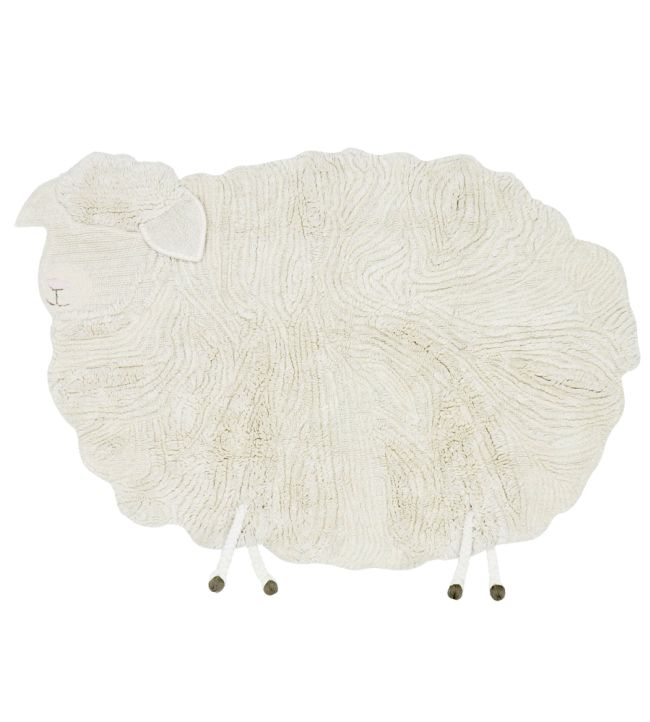 Lorena Canals Pink Nose Sheep rug Sheep White WO-PINOSE Sheep White