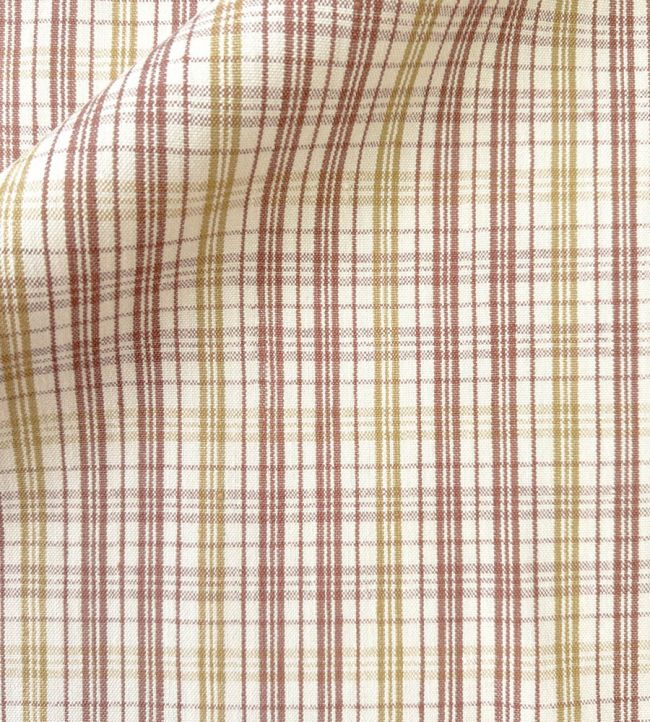 Pippin Check Fabric by Ian Sanderson Amber