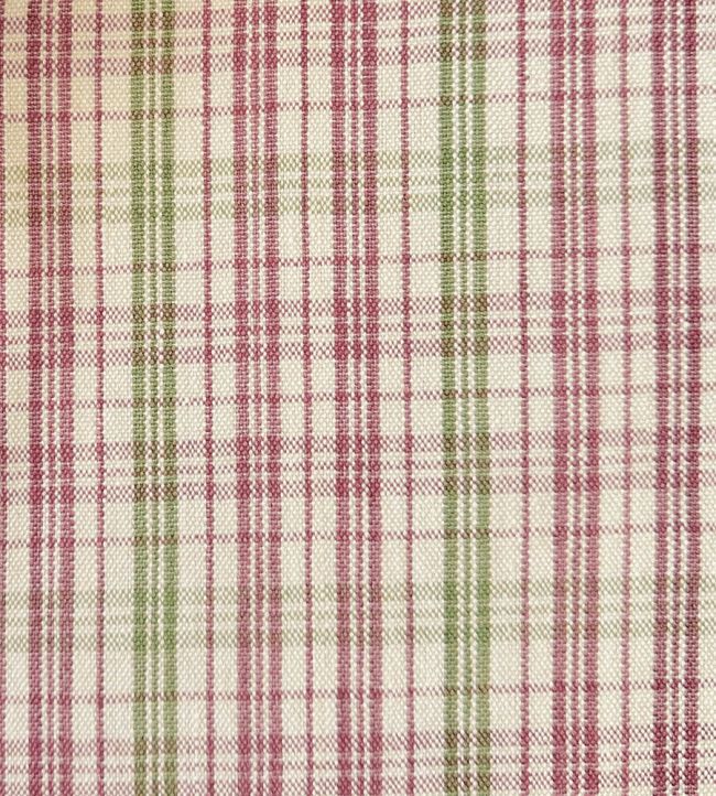 Pippin Check Fabric by Ian Sanderson Sweet Pea