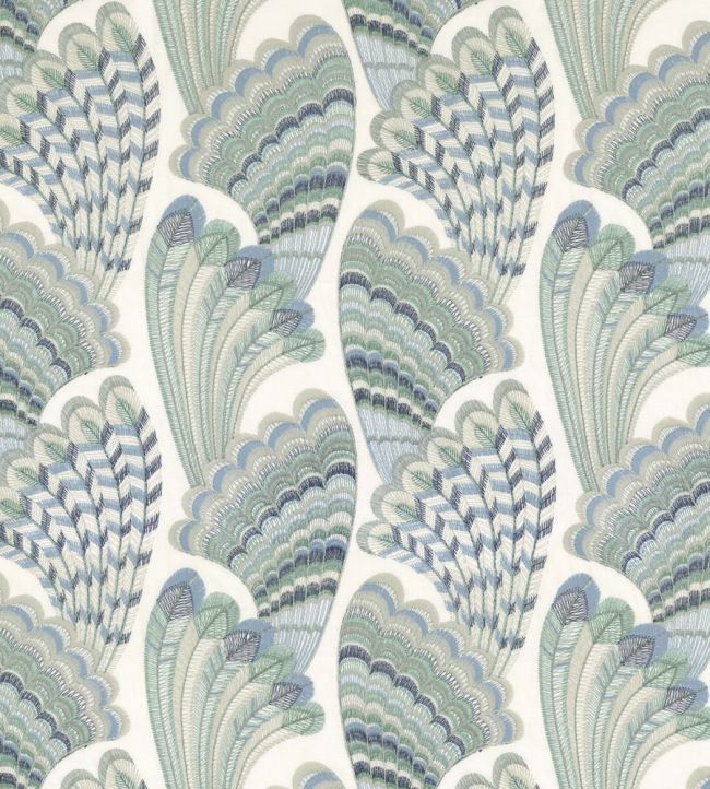 Piuma Fabric by Camengo Azur
