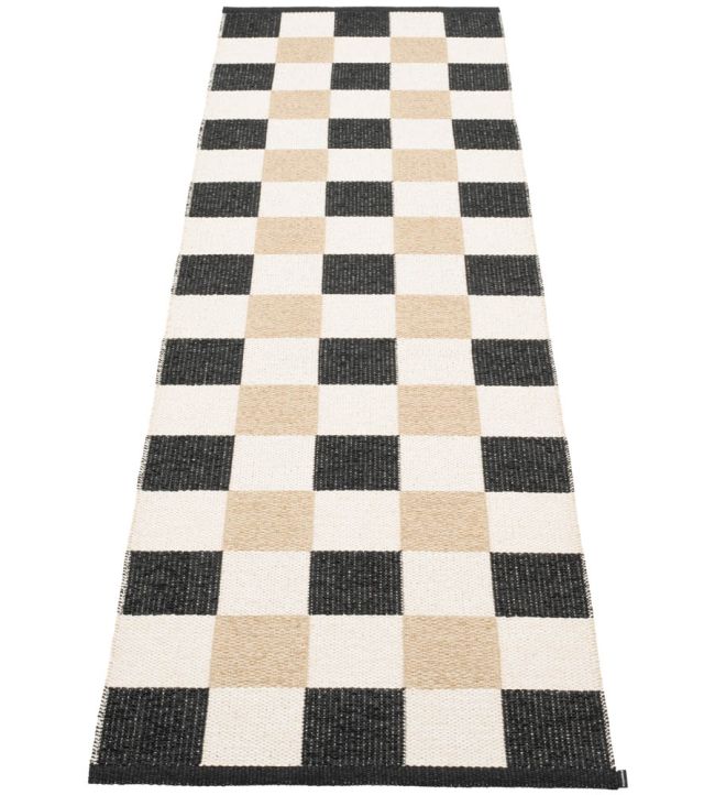 Pappelina Pix Runner rug Black/Vanilla/Beige PIX724 Black/Vanilla/Beige