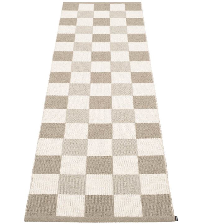 Pappelina Pix Runner rug Dark Linen/Vanilla/Linen PI9G724 Dark Linen/Vanilla/Linen