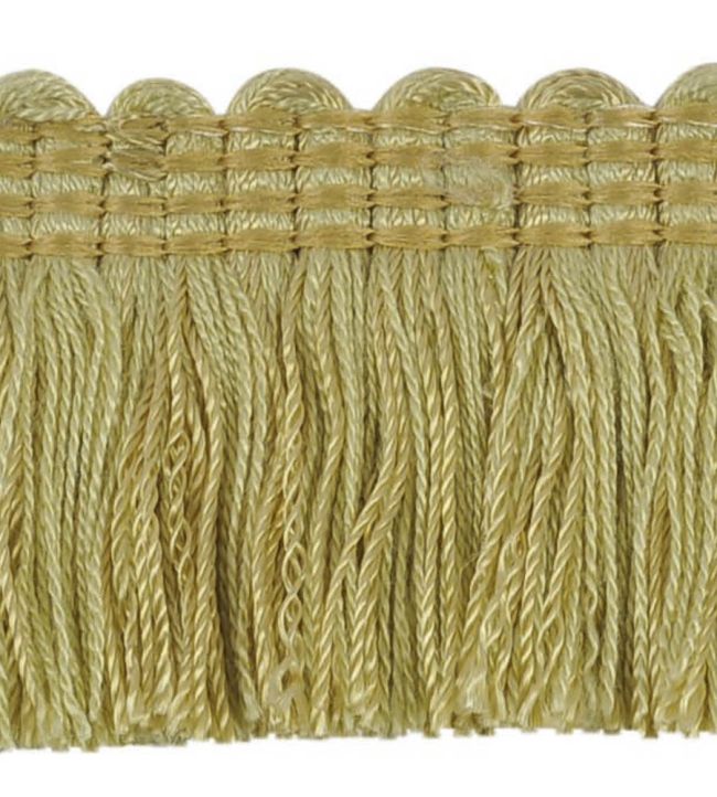 Plain Mat Moss Fringe 45mm Trimming by Houles Daffodil