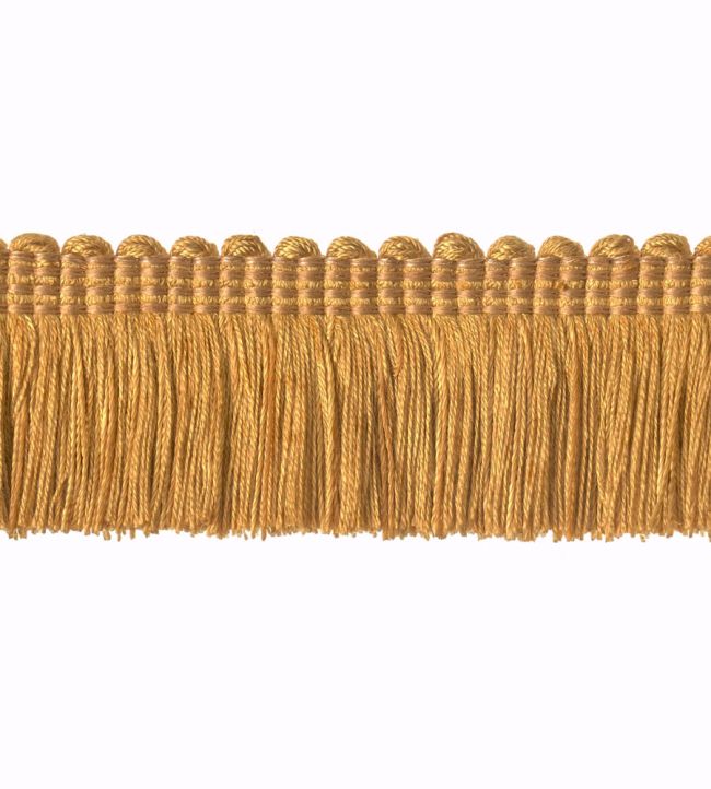 Plain Mat Moss Fringe 45mm Trimming by Houles Mustard