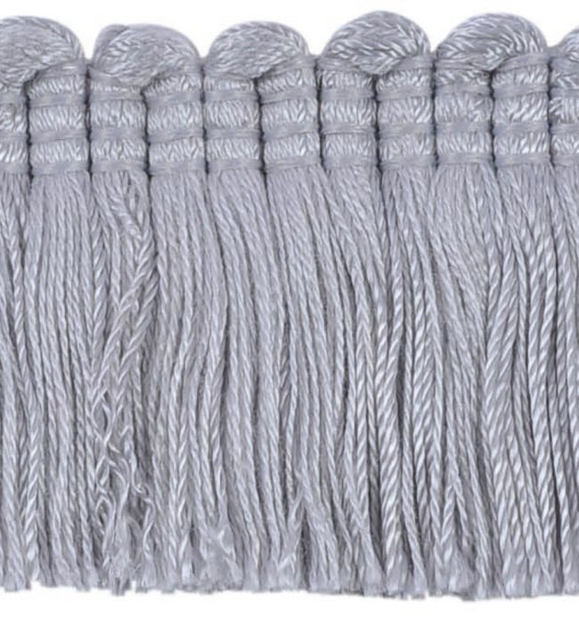 Plain Mat Moss Fringe 45mm Trimming by Houles Pastel Purple