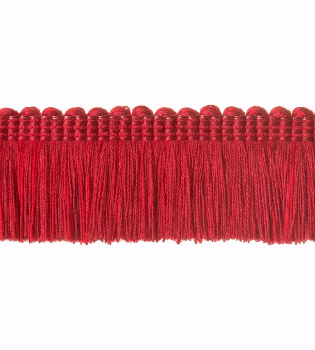 Plain Mat Moss Fringe 45mm Trimming by Houles Ruby