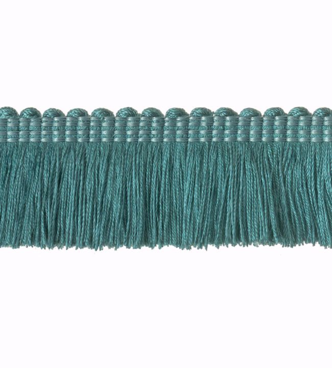 Plain Mat Moss Fringe 45mm Trimming by Houles Sapphire