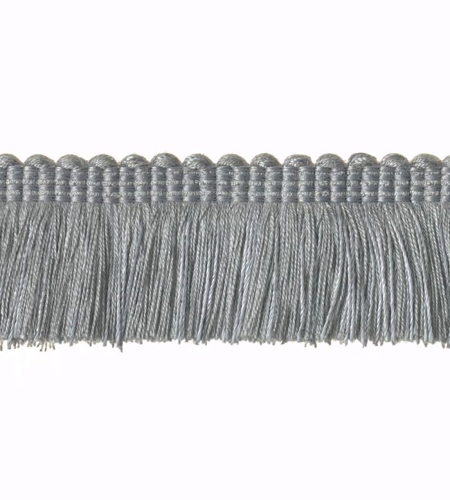 Plain Mat Moss Fringe 45mm Trimming by Houles Silver