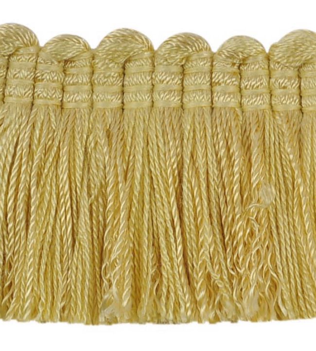 Plain Mat Moss Fringe 45mm Trimming by Houles Sunshine Yellow