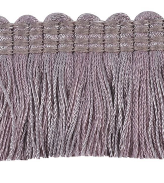 Plain Mat Moss Fringe 45mm Trimming by Houles Violet