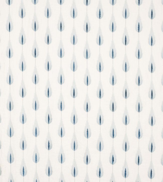 Plato Linen Fabric by Jane Churchill Blue