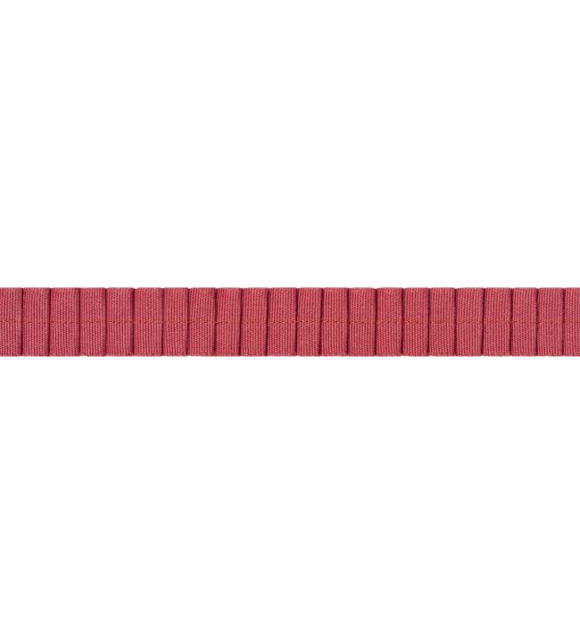 Pleated Tape Trimming by Thibaut Cranberry
