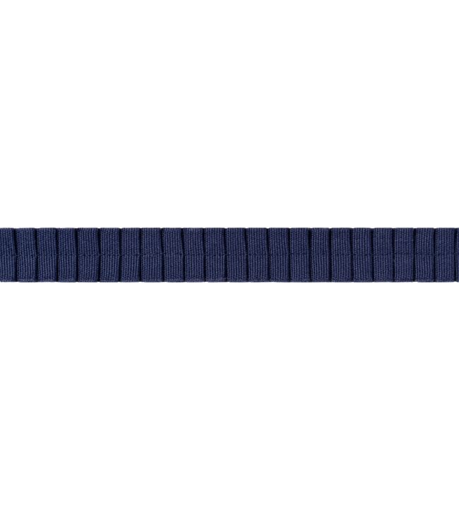 Pleated Tape Trimming by Thibaut Navy