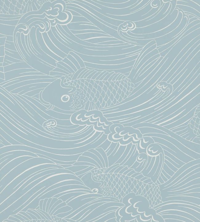 Plenty More Fish Wallpaper by Langelid Von Bromssen Ocean Blue
