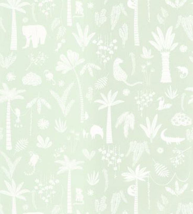 Poetic Jungle Wallpaper by Casadeco Bleu Lagon