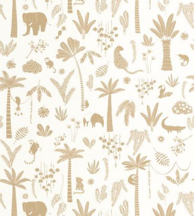 Poetic Jungle Wallpaper by Casadeco Camel
