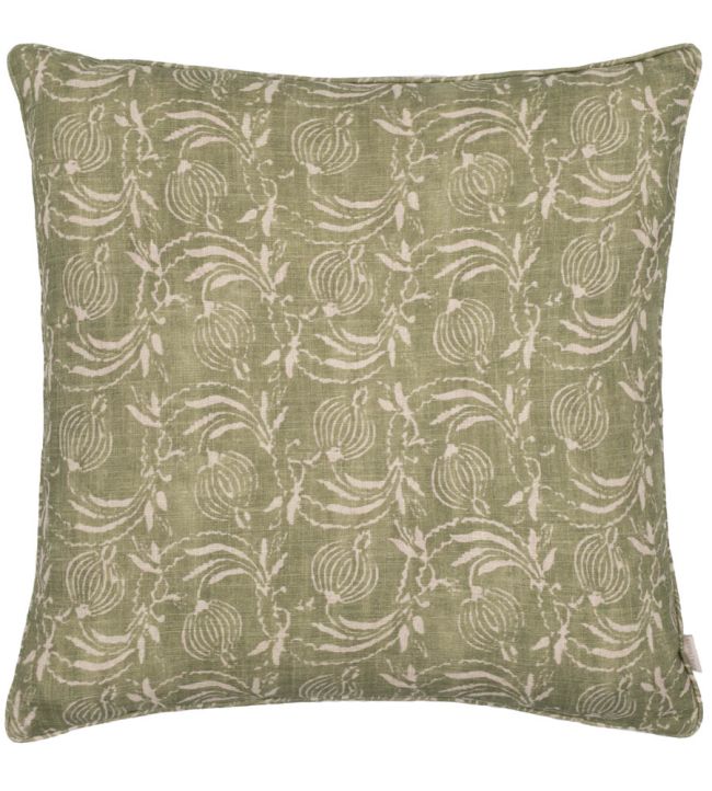Pomegranate Cushion 50 x 50cm by GP & J Baker Green