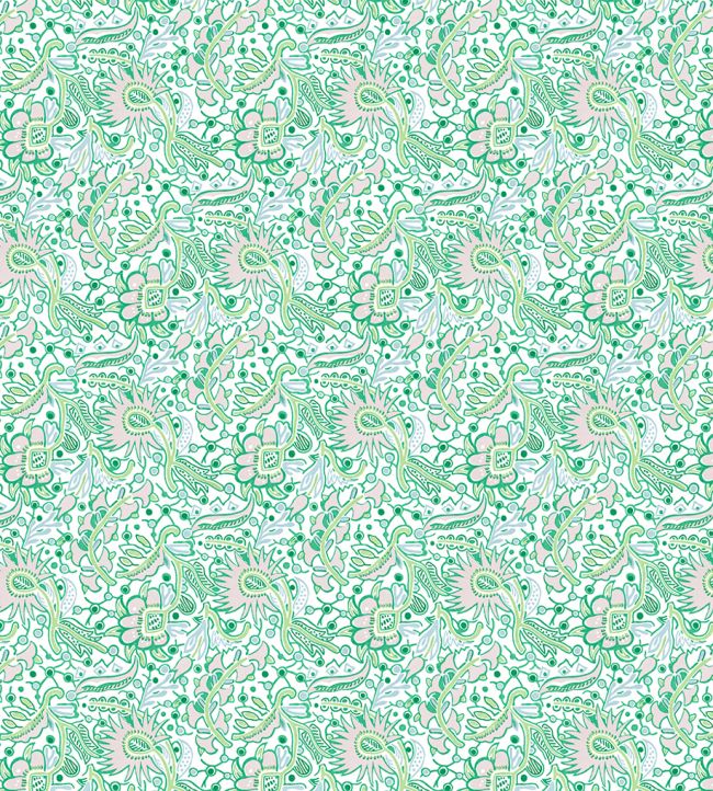 Pomona Fabric by Scion Lilac/Jade