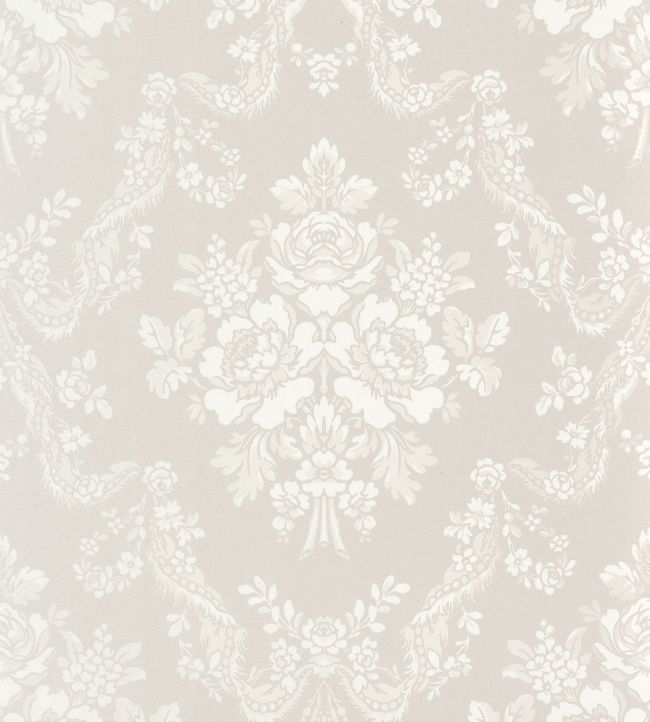 Pompadour Wallpaper by Casadeco Gris Perle