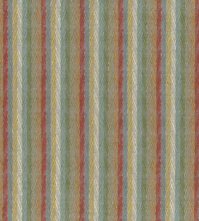 Popham Fabric by Nina Campbell Coral/Duck Egg