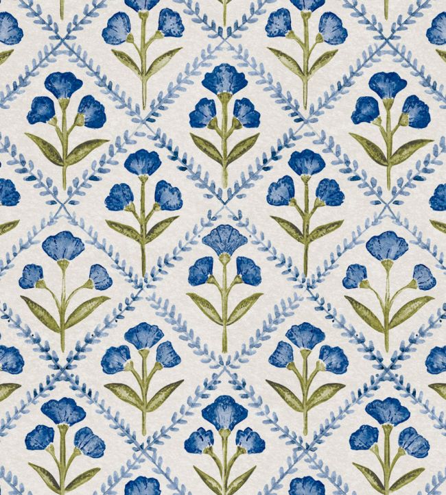 Poppy Wallpaper by Coordonne Blue