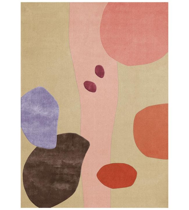 Layered Poppy Kalas Magical Garden rug Beige PKMG140200 Beige