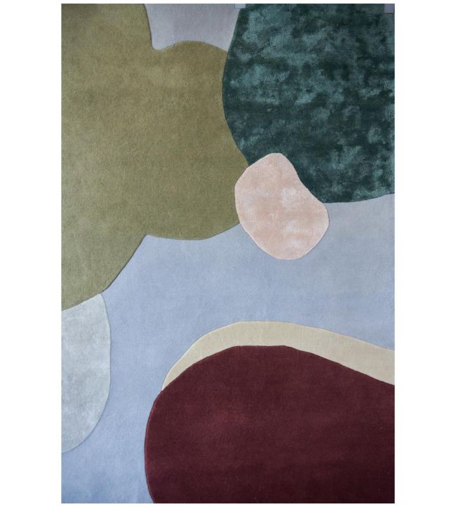 Layered Poppy Kalas Sleeping Flower rug Blue PKSF140200 Blue