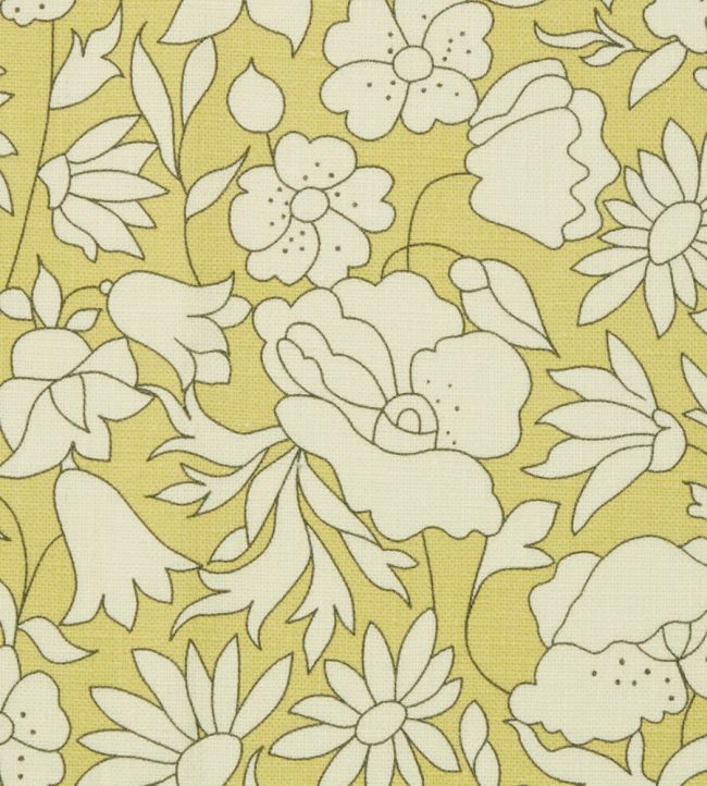 Poppy Meadow in Landsdowne Linen Fabric by Liberty Fennel