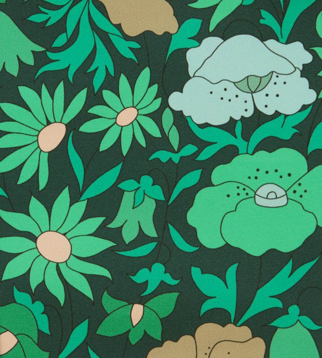 Poppy Meadowfield in Becless Cotton Fabric by Liberty Jade