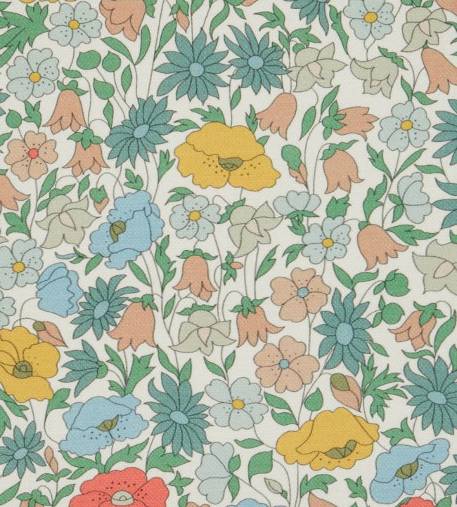 Poppy Meadowfield Fabric by Liberty Lichen