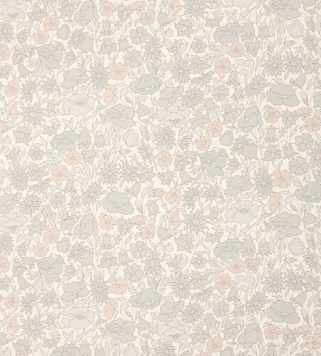 Poppy Meadowfield Wallpaper by Liberty Pewter