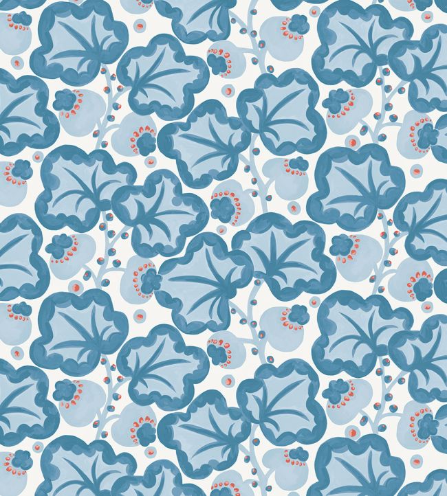 Poppy Pod Fabric by Scion Denim/Chilli