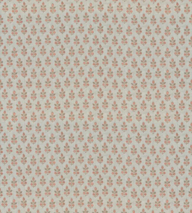 Poppy Sprig Fabric by GP & J Baker Aqua/Blush